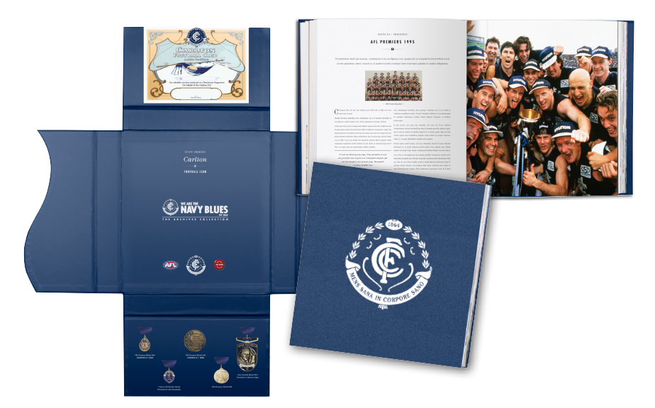 Carlton Numbered Players Edition History Archive Book (Only 100 Produced)